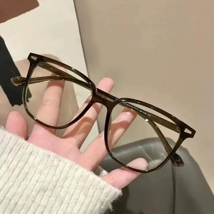 Nouveau unisexe rond carré lunettes pour hommes femmes myopie lunettes lunettes plaine lunettes myop