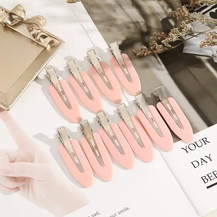 Molans 10 pièces/ensemble pinces à cheveux sans couture sans courbure frange latérale Barrette maqui