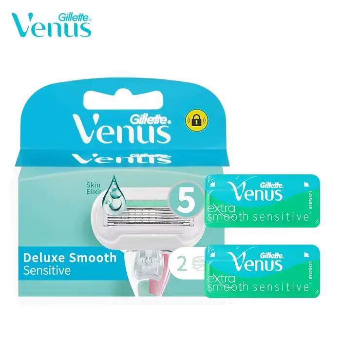 Lames de rasoir Gillette Venus pour femme, tête de rasoir ComfortGlide avec barre de savon lubrifian