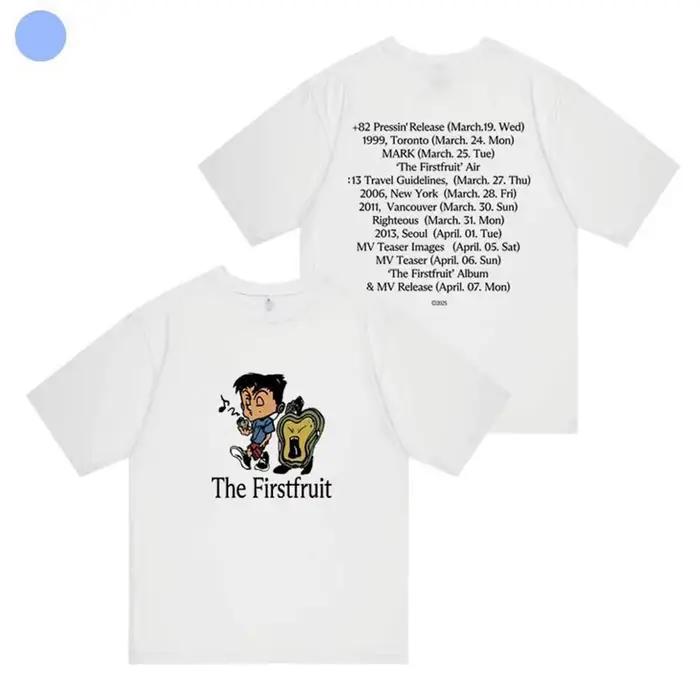 T-shirt manches courtes col rond homme et femme, haut imprimé MARK The Firstfruit, décontracté, mode