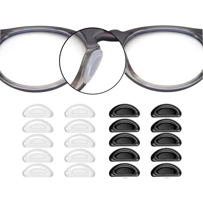 20 pièces plaquette nasale adhésive, plaquettes nasales pour lunettes bâton sur Silicone anti-dérapa