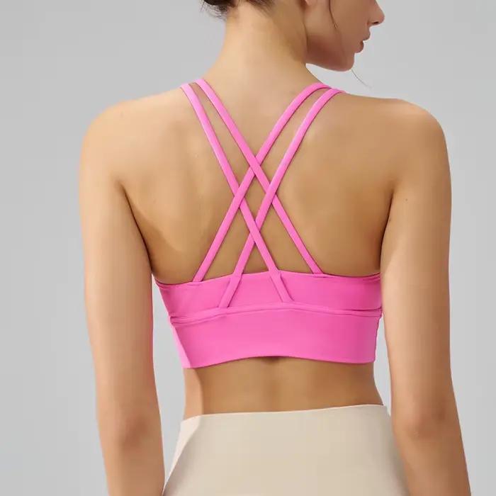TRY TO BN Soutien-gorge de yoga dos nu pour femmes, sous-vêtements de fitness initiés, soutien-gorge