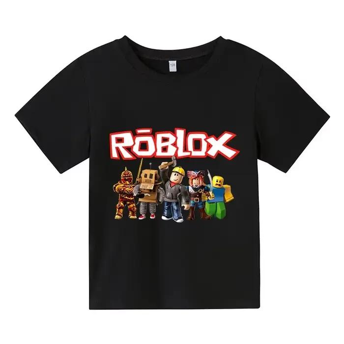 2025 Roblox enfant T-shirt garçons jeu sport coton T-shirt enfant dessin animé à manches courtes hau