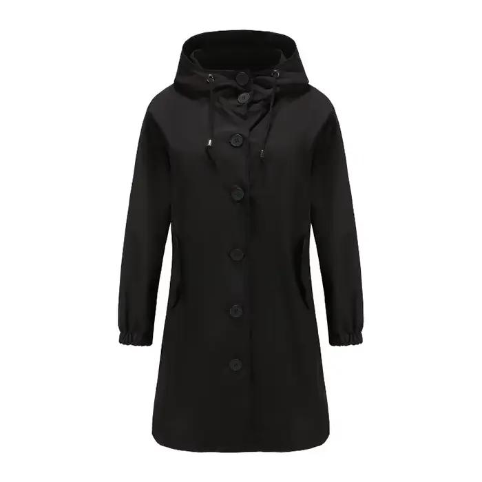 Fahsyee imperméable femmes, veste de pluie imperméable imperméable à capuche coupe-vent extérieur lo