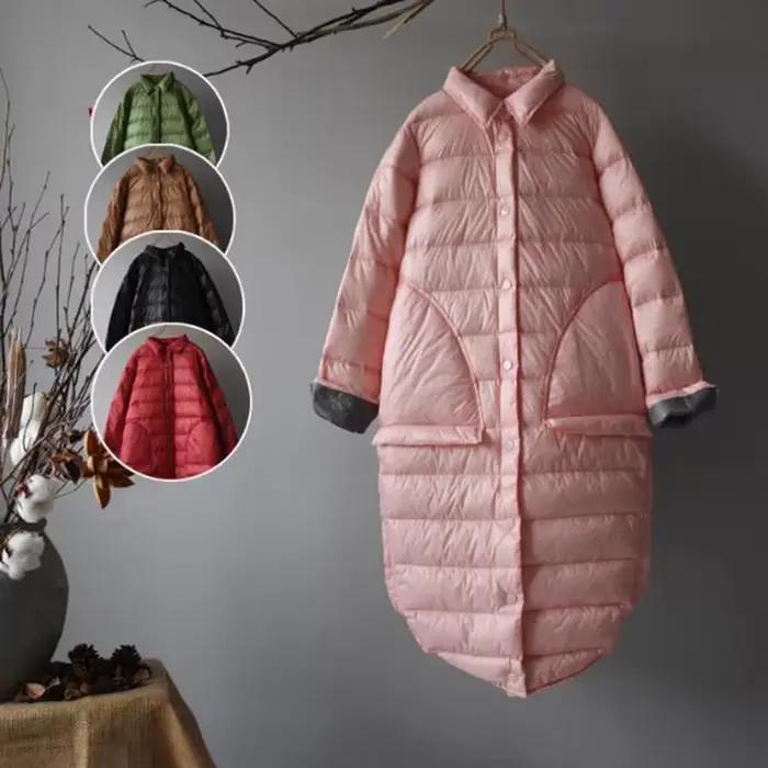 SEDUTMO hiver longue canard doudoune femmes Ultra léger mince surdimensionné manteau automne mince p