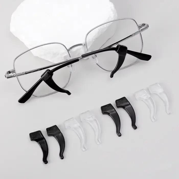 Crochets d'oreille antidérapants en Silicone, 50 pièces, poignées élastiques pour lunettes, bouchon 