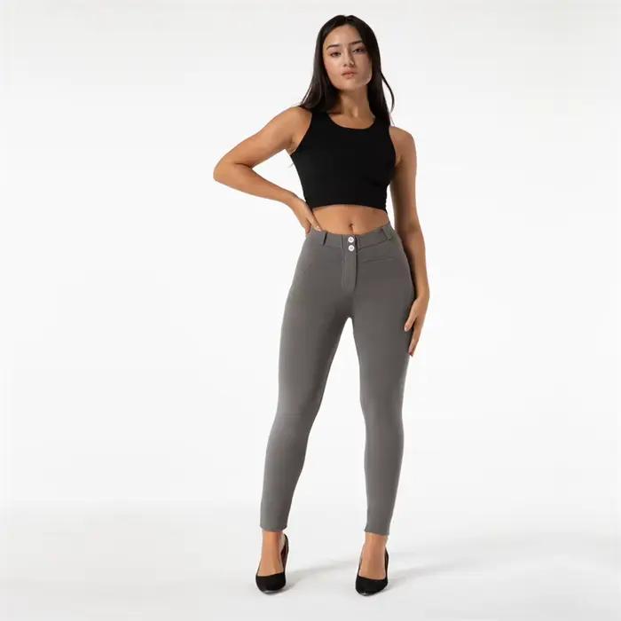 Shascullfites Melody-Pantalon Push-Up mi-haut pour femme, confortable, vert olive, TUNIControl