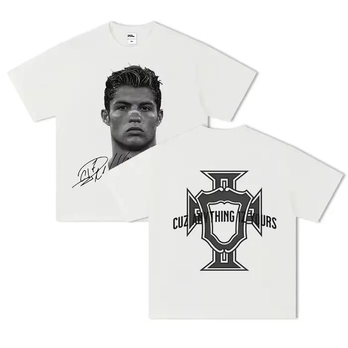 T-shirt à manches courtes imprimé Neymar Star du football américain pour femme – Vêtement athleisure