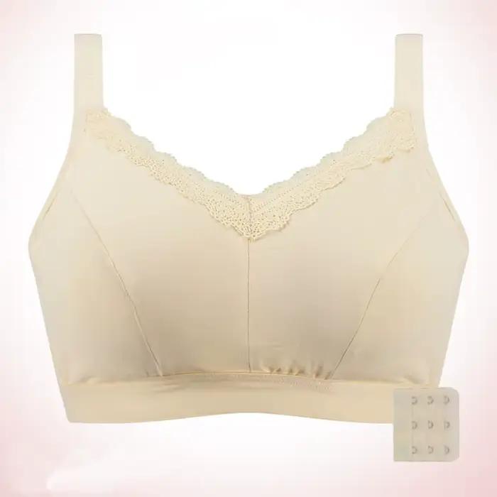 YUEIIMAY Soutien-gorge post-mastectomie avec dispositif d'augmentation mammaire à implant de graines