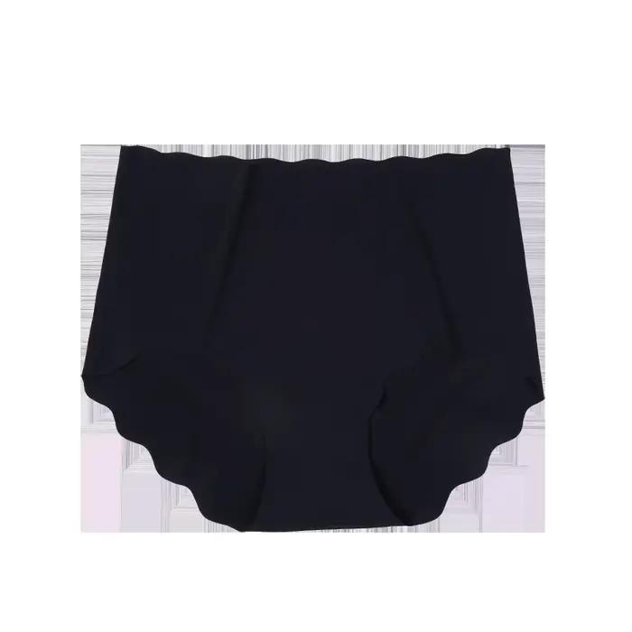 Culotte invisible sans couture pour femme, sous-vêtement ultra fin, taille haute, couleur unie, conf