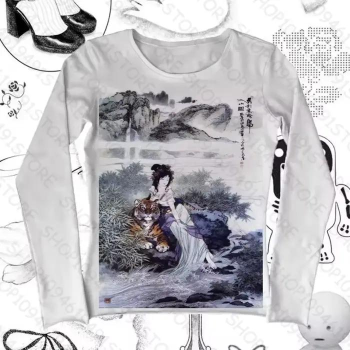 Star Girl Y2k hauts Harajuku Grunge vêtements pour femmes Kpop Goth Emo haut court femmes à manches 