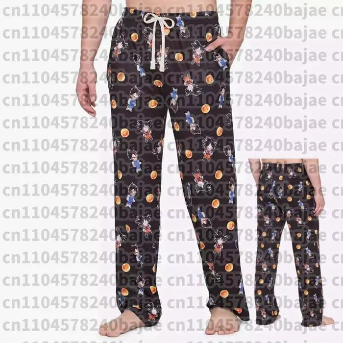 Pantalon de pyjama Dragon Ball Chibi Goku & Vegeta 2026 à imprimé intégral pour adultes et enfants, 