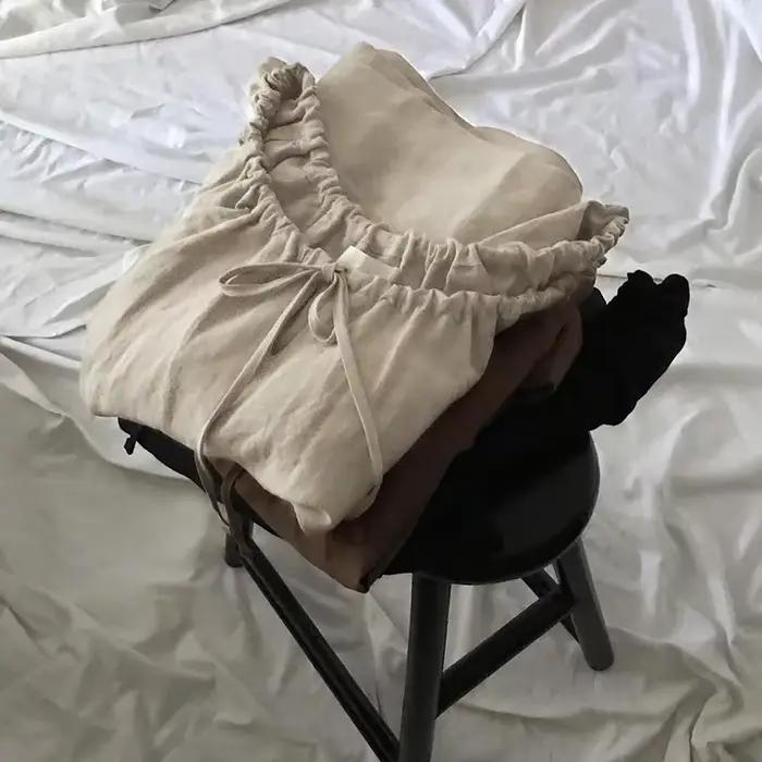 Robe élégante en coton et lin pour femmes, Maxi, décontractée, manches longues lanterne, Vintage, am