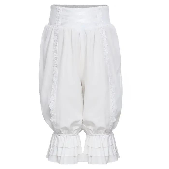Pantalon victorien de la Renaissance médiévale pour filles, pantalon en dentelle, Costume de pèlerin