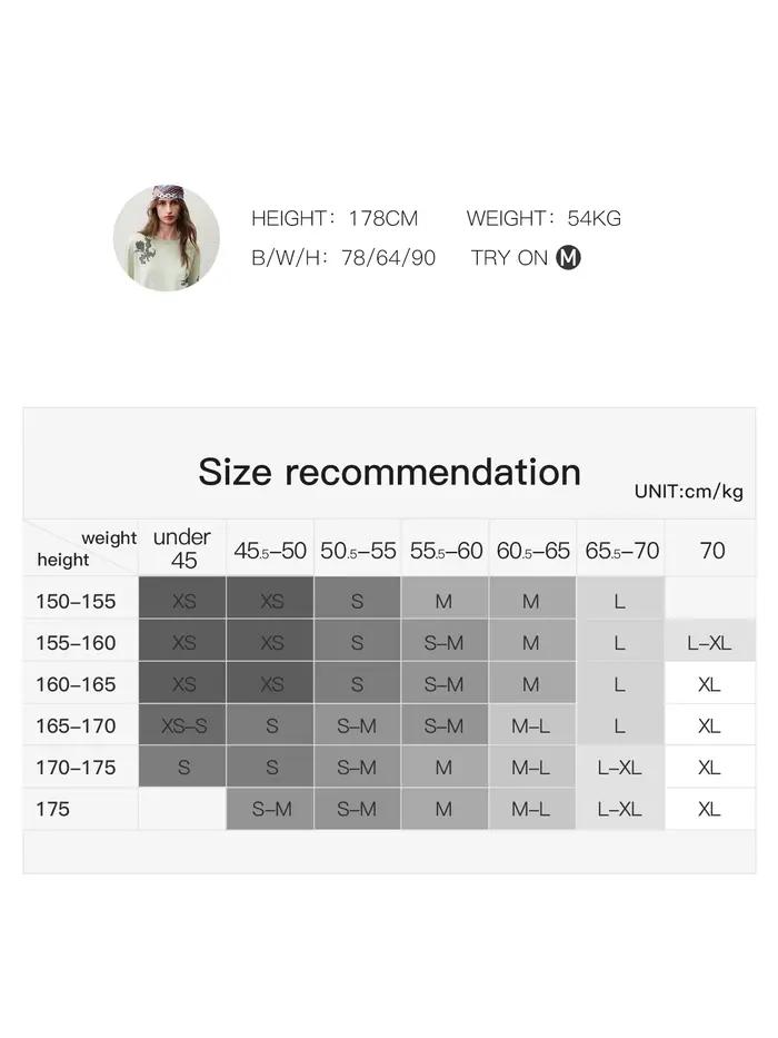 FSLE 【Série Premium】 T-shirt à manches longues pour femme en mélange de lin à imprimé botanique, nou