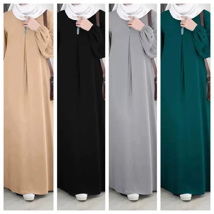 Abaya à manches longues pour femmes musulmanes, mode arabe, moyen-orient, Dubaï, marocain, robe de s