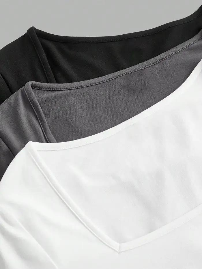 Body une pièce à manches longues pour femme, 3 pièces, col carré, entrejambe ouvert, Streetwear, vêt