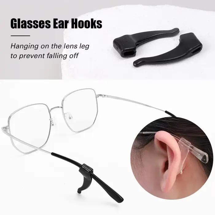 Crochets d'oreille antidérapants en Silicone, 50 pièces, poignées élastiques pour lunettes, bouchon 