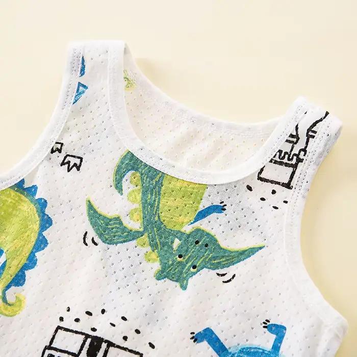 Pyjama en coton pour enfants, ensemble court, vert, rose, pour garçons et filles de 1 à 2, 3, 4, 5, 6, 7, 8 et 9 ans
