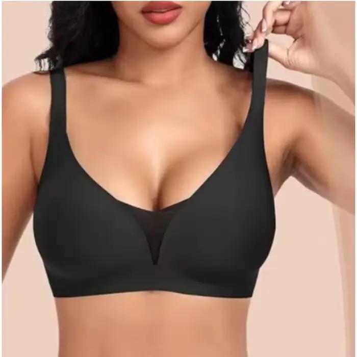 S-XL grande taille sans couture beauté dos une pièce femmes soutien-gorge avec crochet arrière sans fil push-up soutiens-gorge