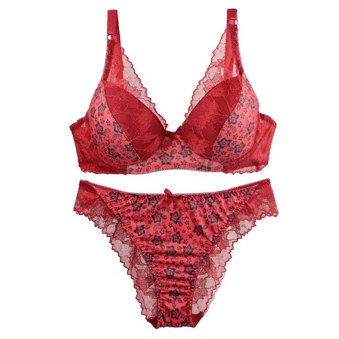 2024 nouveau 34/75 36/80 38/85 40/90 42/95 44/100 BCDE ensemble de soutiens-gorge blanc bordeaux Beige noir vert bleu Push Up sous-vêtements pour femmes