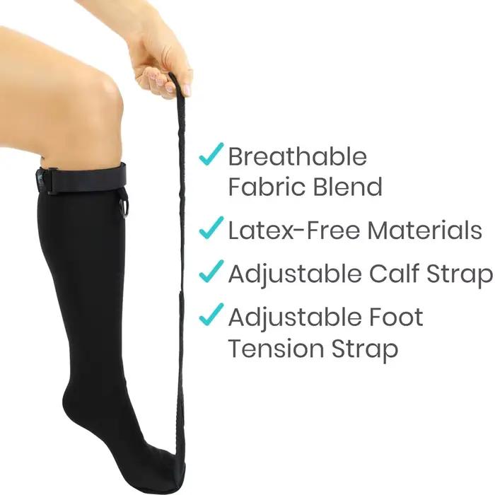 TIKE – bas de nuit pour fasciite plantaire, attelle de pied souple pour dormir, tendinite d'achille, soulagement de la douleur au talon