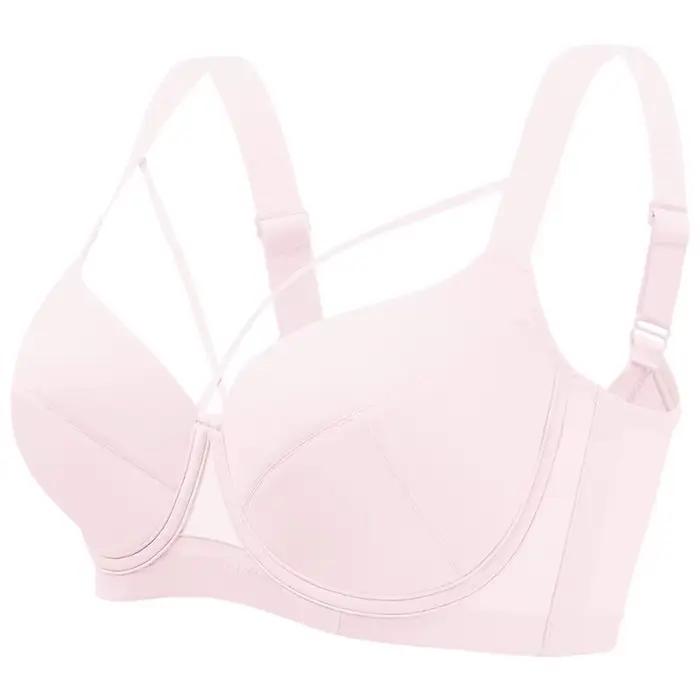 Soutien-gorge réglable sans couture pour femme, grande taille, bralette fine, minimiseur, rose, noir, 70, 75, 80, 85, 90, 95, 100, 105, B, C, D, E, F, G