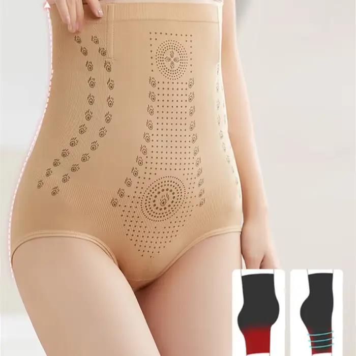 Taille haute ventre plat façonnant culotte sans couture femmes ventre contrôle culotte minceur ventre sous-vêtements antibactérien livraison directe