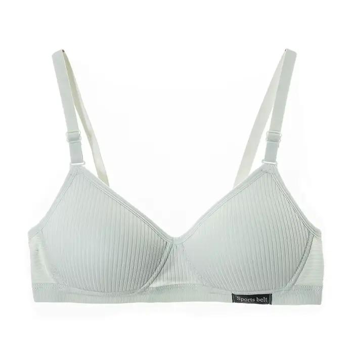 Soutien-gorge en coton et élasthanne sans fil avec push-up pour femmes sous-vêtements sans couture confortables et élégants pour toutes les occasions