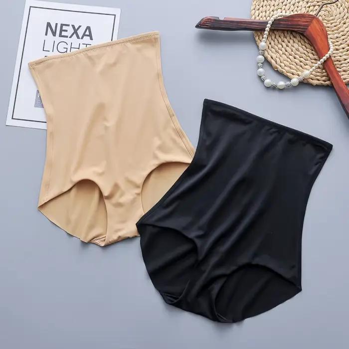 Corset taille haute post-partum, culotte abdominale en soie glacée, Section fine sans couture, amincissant, levage des fesses, pantalon modelant le corps