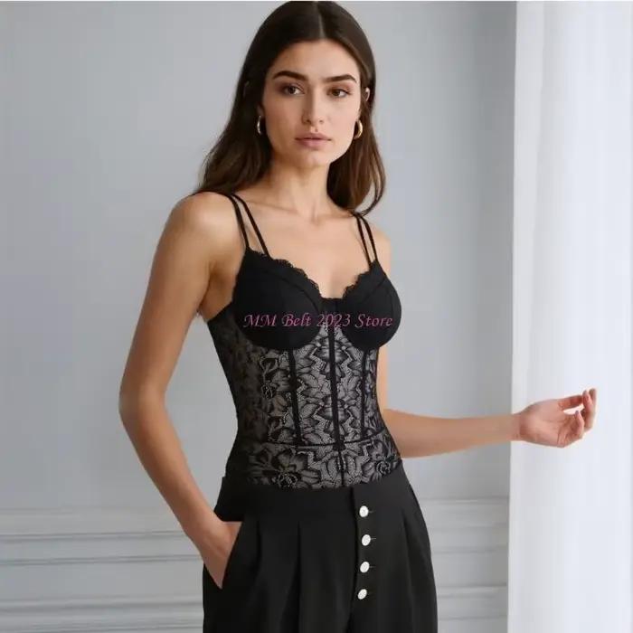 49ME – body à mode pour femmes, orné dentelle, maille légère pour une expérience confortable sensuelle