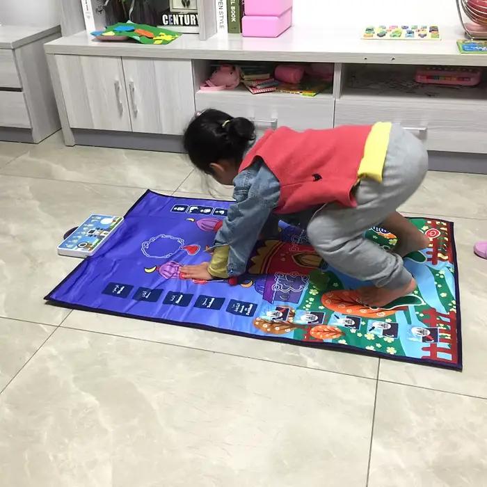 Tapis de prière islamique pour enfants, couverture de culte électronique, tapis d'enseignement de prière pour enfants musulmans, Salat Musallah