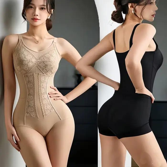 Body sculptant pour femme avec soutien-gorge intégré, amincissant, pour le contrôle du ventre, la mise en valeur des hanches et la réduction de la taille