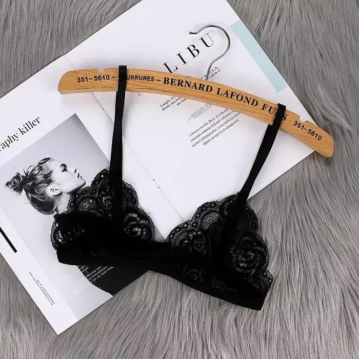 Soutien-gorge fin sans coussinet de poitrine pour femmes, Lingerie Sexy en dentelle, découpe avec boucle arrière, haut tubulaire, sous-vêtements pour femmes, vêtements d'été