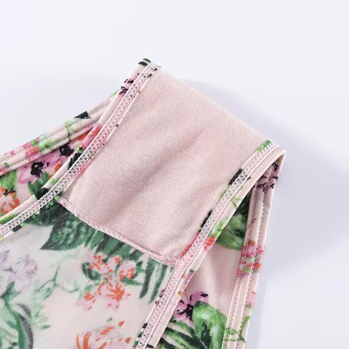 Culotte string en dentelle pour femme, sous-vêtement sexy, imprimé fille, sport, taille basse, sans couture, yoga, lingerie féminine