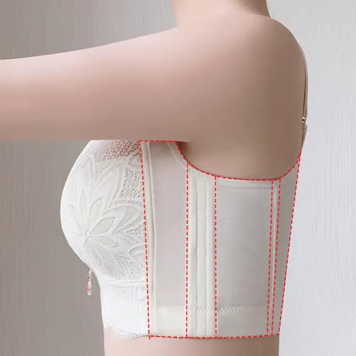 Soutien-gorge froncé Ultra-fin BCDEFG, bonnet complet réglable, Anti-affaissement, grande poitrine d'été, petite dentelle pour femmes, Anti-vide