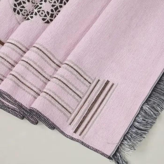 Tapis de prière islamique à motifs floraux, tapis de culte musulman facile à nettoyer, pliable, doux pour la peau et résistant à l'usure, couverture à genoux