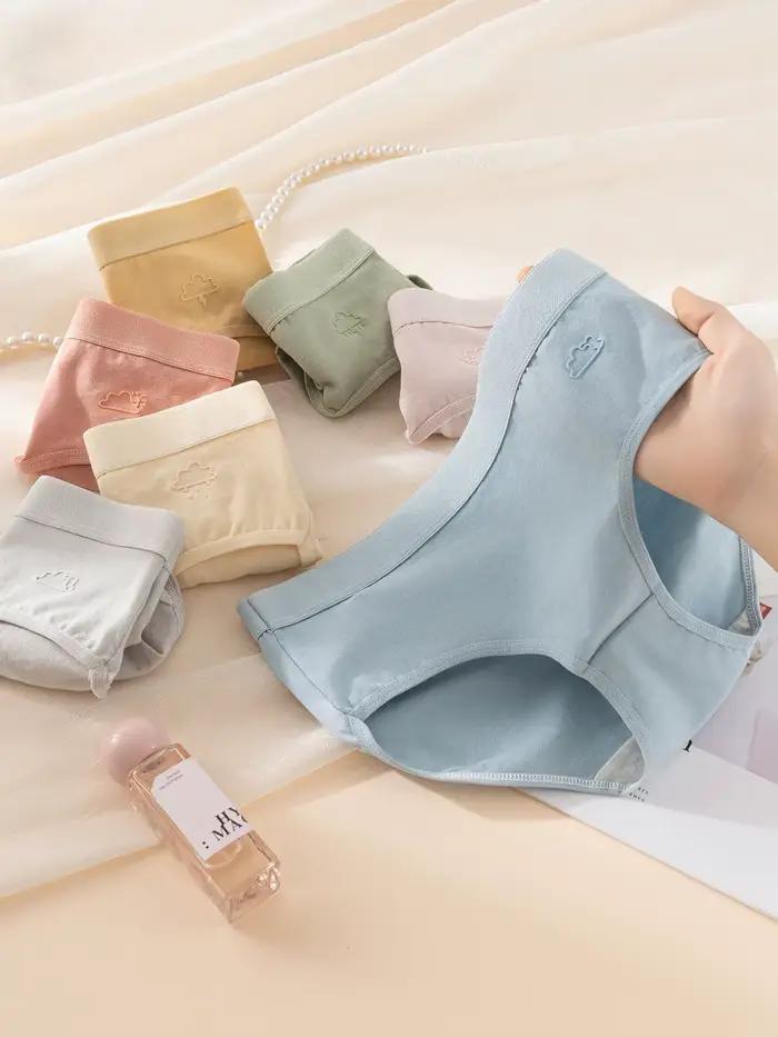 FINETOO-Culottes 100% coton pour femmes, 5 pièces, sexy, taille basse, sous-vêtements féminins respirants, couleur unie, lingerie M-XL