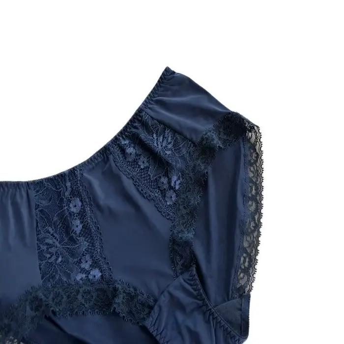 Culotte mi-haute en microcarence pour femme, sous-vêtement féminin, doux, frais, respirant, tissu glacé, slip, nouveau, 217