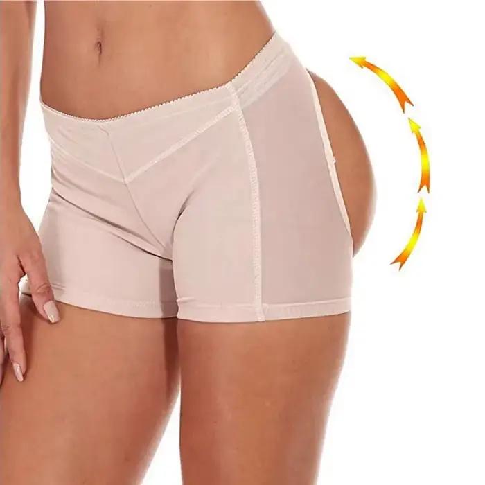 Culotte rehausseur de fesses pour femmes, sous-vêtement de mariage, push-up, fesses, ouvert, hanche