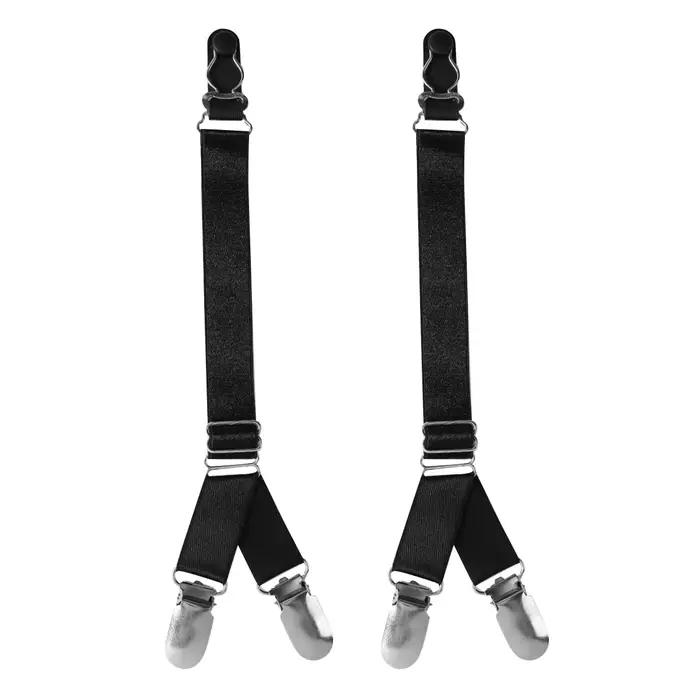 Clips de bretelles pour bas, support de Corset de remplacement, sangles de porte-jarretelles élastiques, Style Y/I, porte-chemise unisexe, attache de chaussettes