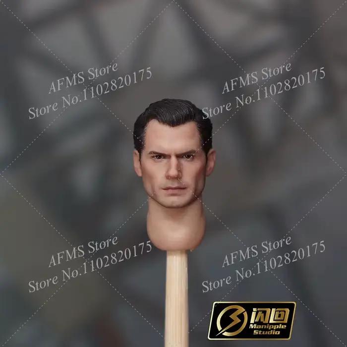 Manipple Studio 1/12 hommes soldat Henry Cavill tête sculpter bande dessinée classique Super héros tête modèle pour 6 pouces figurine corps