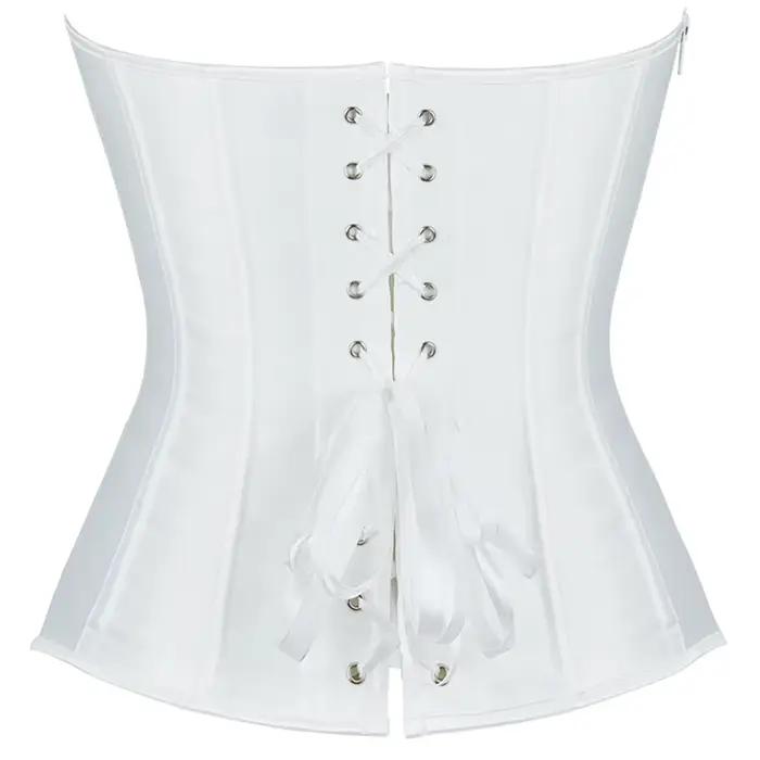 Corsets et bustiers pour femmes, haut en satin, style vintage, corset sur le buste, sexy, à lacets, fermeture éclair, corsetto, korsett