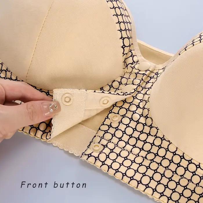 Soutien-gorge imprimé créatif de très grande taille pour femmes, sous-vêtements avec boucle avant sans fil, 36 38 40 42 44 46 48 50 52 B C D E F G