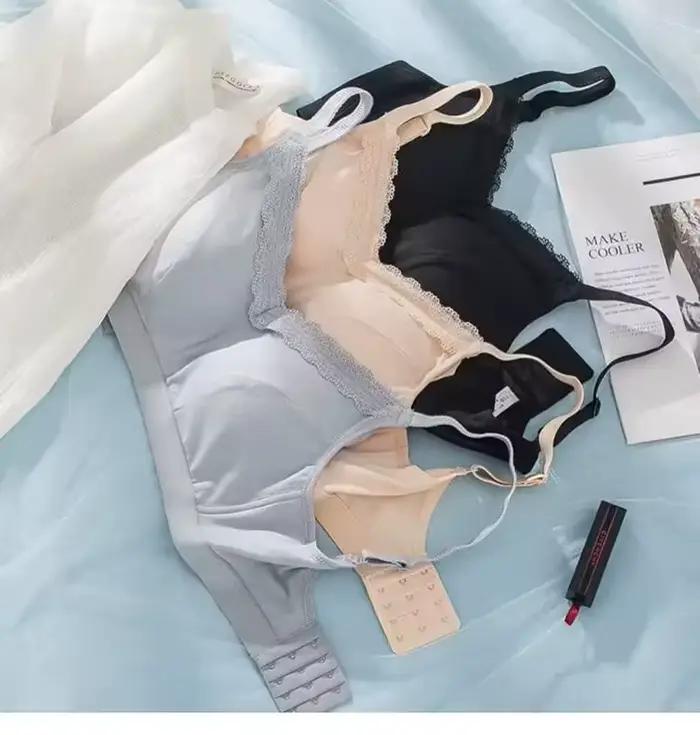 YUEIIMAY Soutien-gorge post-mastectomie avec dispositif d'augmentation mammaire à implant de graines de spirale graminée