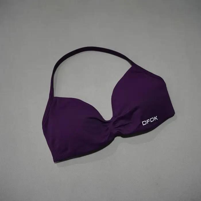 DFDK 26 Nouveau soutien-gorge de sport dos croisé pour femme, maintien fort, effet push-up, respirant, pour yoga, gym, course et entraînement