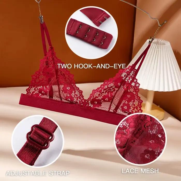 1/2 pièces Sexy soutien-gorge pour femme dentelle Ultra mince sous-vêtements femme soutiens-gorge transparents pour femmes dentelle Sexy Lingerie Bralette pour dames