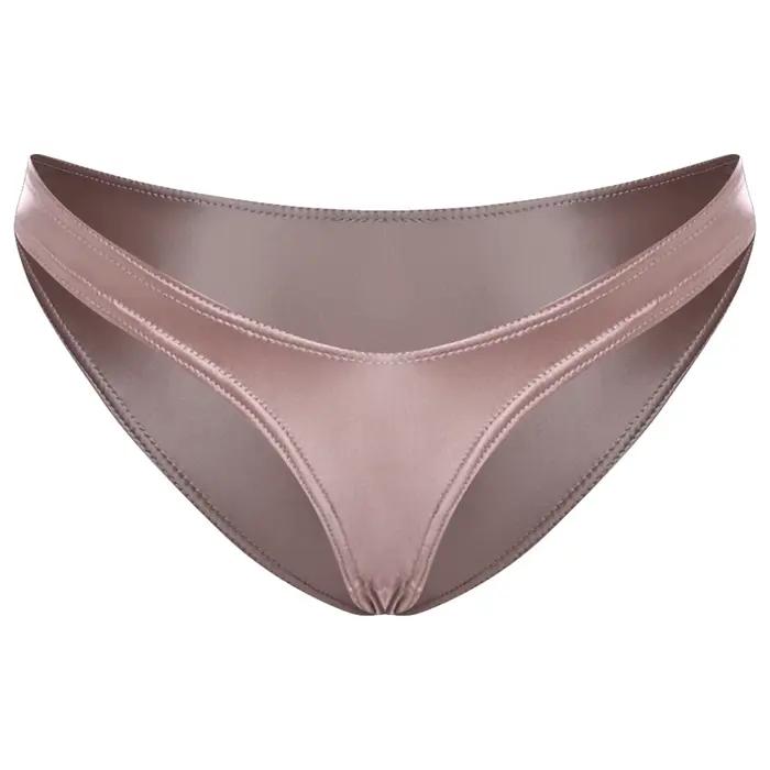 Culottes micro brillantes pour femmes, entrejambe étroit, extensibles, sans couture, sous-vêtements doux, fins, légers, respirants pour l'été