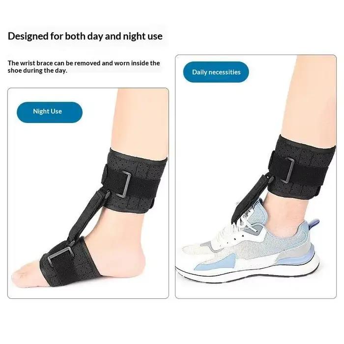 Attelle de nuit réglable pour fasciite plantaire, orthèse stabilisatrice pour pied tombant, soutien pour les personnes souffrant de douleurs au pied