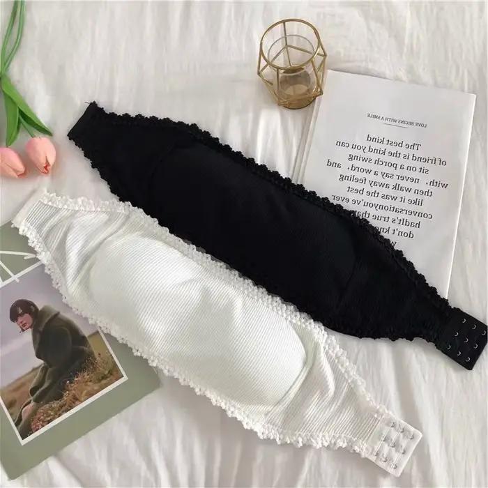 Soutien-gorge sans bretelles en dentelle pour femmes, haut tubulaire Sexy, Invisible, Push-Up, Bralette, sous-vêtements sans couture, Lingerie d'été, enveloppes de poitrine, hauts courts